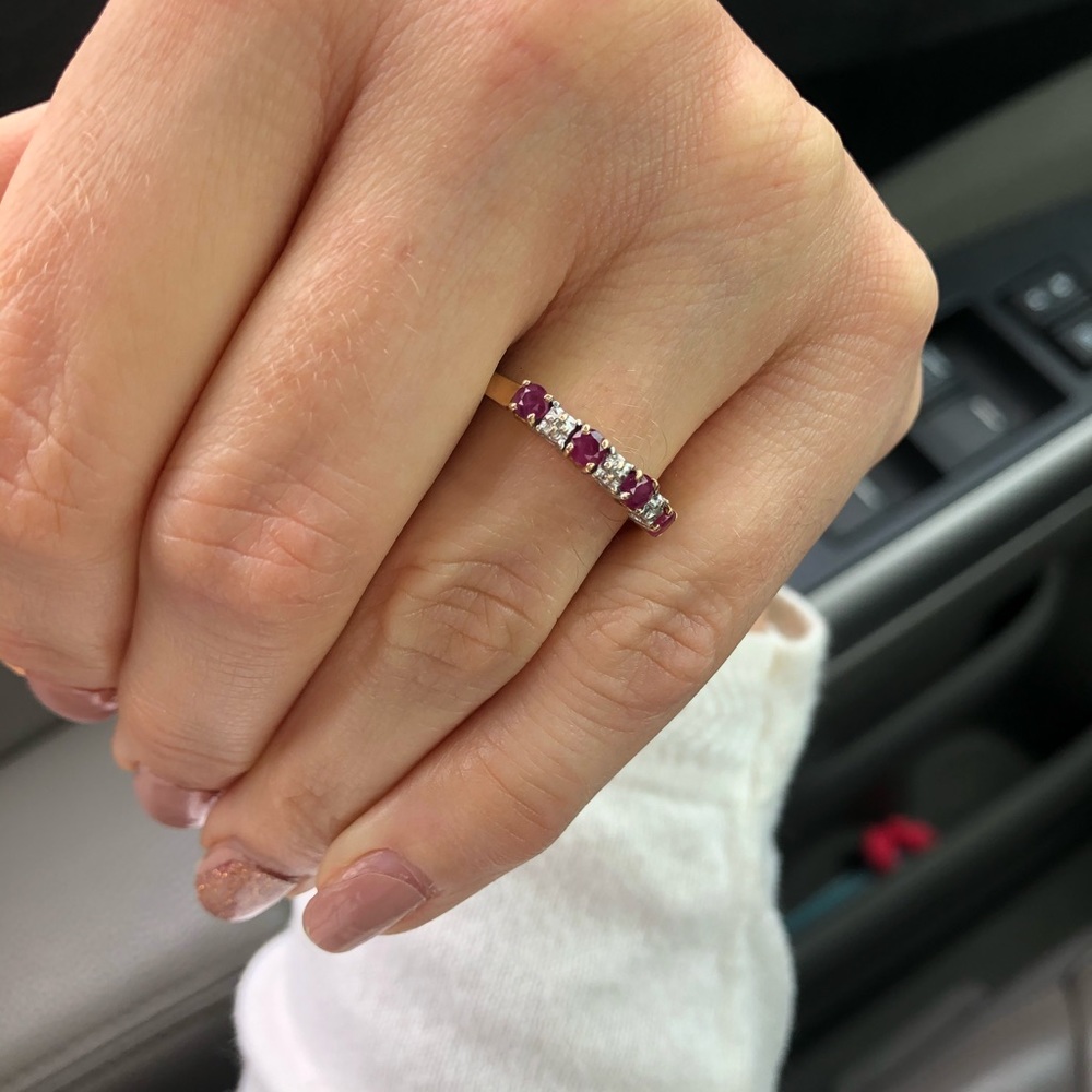 Ruby & diamond Gold Ring